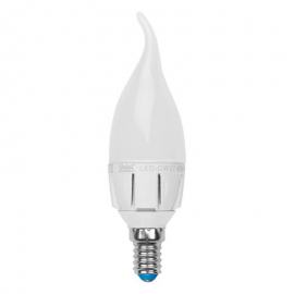 Лампа светодиодная диммируемая (UL-00000727) E14 6W 4500K матовая LED-CW37-6W/NW/E14/FR/DIM PLP01WH