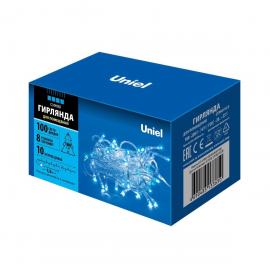 Светодиодная гирлянда (UL-00007197) Uniel 220V синий ULD-S1000-100/DTA Blue IP20