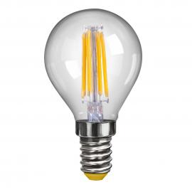 Лампа светодиодная филаментная Voltega E14 4W 2800К шар прозрачный VG10-G1E14warm4W-F 7008