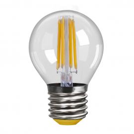 Лампа светодиодная филаментная Voltega E27 4W 4000К шар прозрачный VG10-G1E27cold4W-F 7011