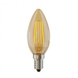Лампа светодиодная филаментная Voltega E14 4W 2800К золотая VG10-C3E14warm4W-F 5482