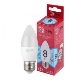 Лампа светодиодная ЭРА E27 8W 4000K матовая LED B35-8W-840-E27 R Б0050695