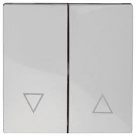 Лицевая панель ЭРА выключателя двухклавишного белый 12-6203-01 Б0047850