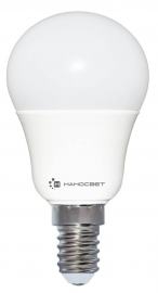 Лампа светодиодная E14 7,5W 2700K матовая LC-P45-7.5/E14/827 L204