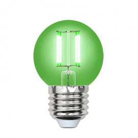 Лампа светодиодная (UL-00002988) E27 5W зеленый LED-G45-5W/GREEN/E27 GLA02GR