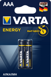 Батарейка VARTA Energy LR03 BL2 (20/100)