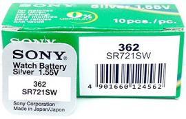 Элемент питания Sony (362) SR721SWN-PB, SR58