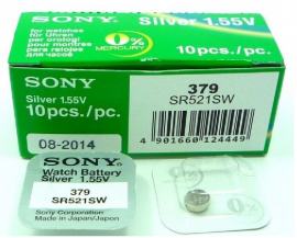 Элемент питания Sony (379) SR521SWN- PB, SR63