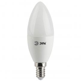 Лампа светодиодная ЭРА E14 5W 4000K свеча матовая LED B35-5W-840-E14