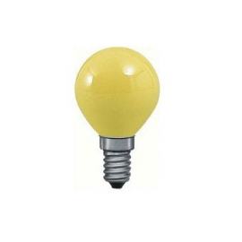 Лампа накаливания Е14 25W шар желтый 40122