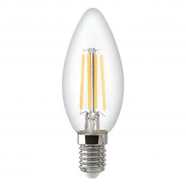 Лампа светодиодная филаментная Thomson E14 11W 4500K свеча прозрачная TH-B2072