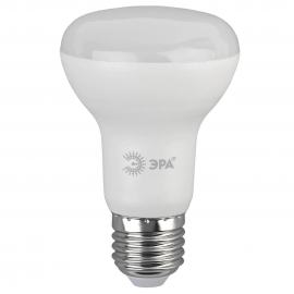 Лампа светодиодная ЭРА E27 8W 2700K матовая ECO LED R63-8W-827-E27 Б0050300