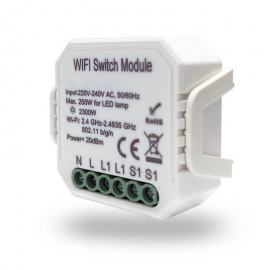 Wi-Fi реле-выключатель одноканальное Denkirs 1x2300Вт/250Вт для LED RL1001-SM