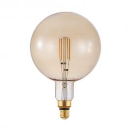 Лампа светодиодная диммируемая филаментная Eglo E27 4W 2200K янтарная 12593