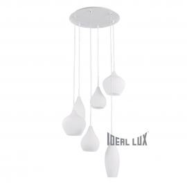 Подвесная люстра Ideal Lux Soft SP6 Bianco