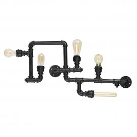 Потолочная люстра Ideal Lux Plumber PL5 Nero