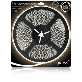 Светодиодная лента Gauss 9,6W/m 120LED/m 2835SMD теплый белый 5M 312000110