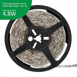 Светодиодная лента Gauss 4,8W/m 60LED/m 2835SMD зеленый 5M 355000605